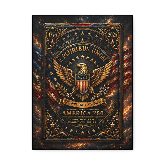 America 250 Heritage Edition Canvas — Patriotic Wall Art