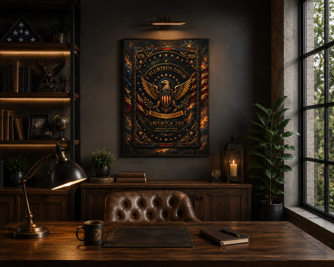 America 250 Heritage Edition Canvas — Patriotic Wall Art