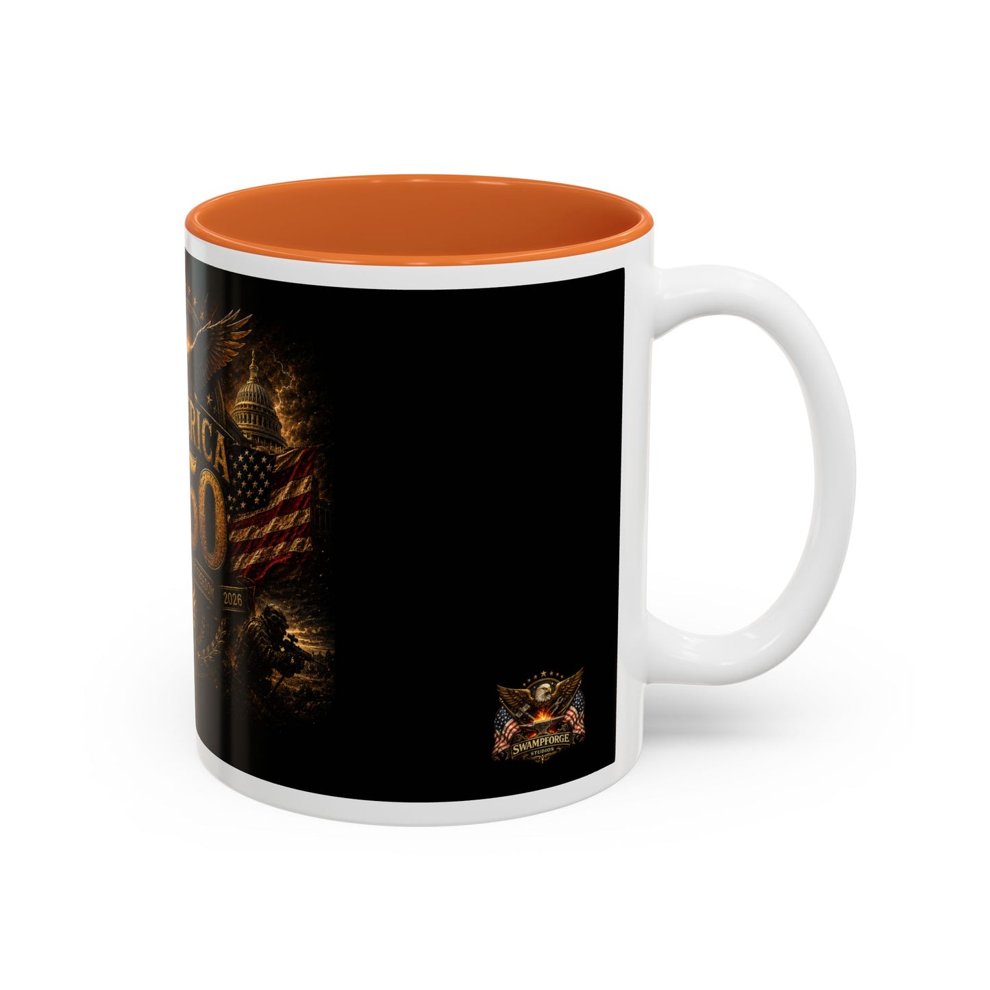 America 250 Patriotic Coffee Mug | 1776–2026 Anniversary Mug | SwampForge Studios Heritage Collection