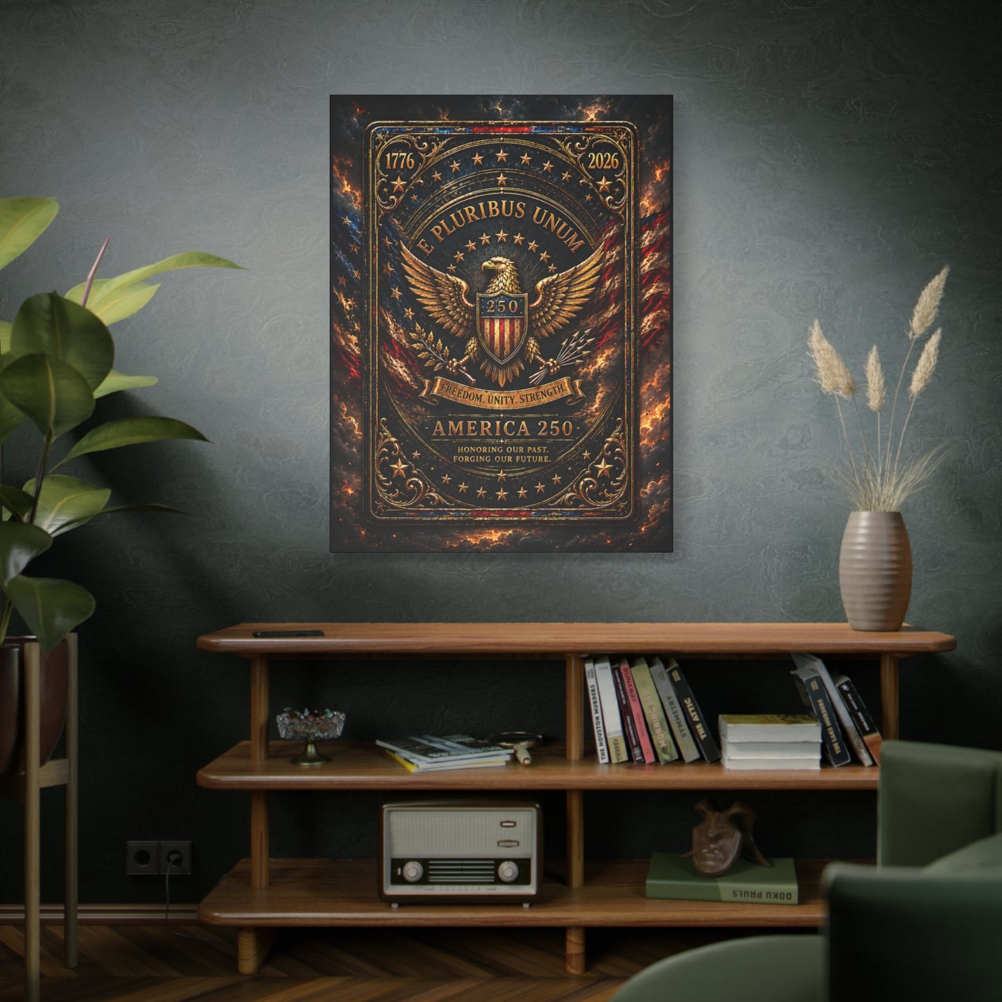 America 250 Heritage Edition Canvas —  Patriotic Wall Art