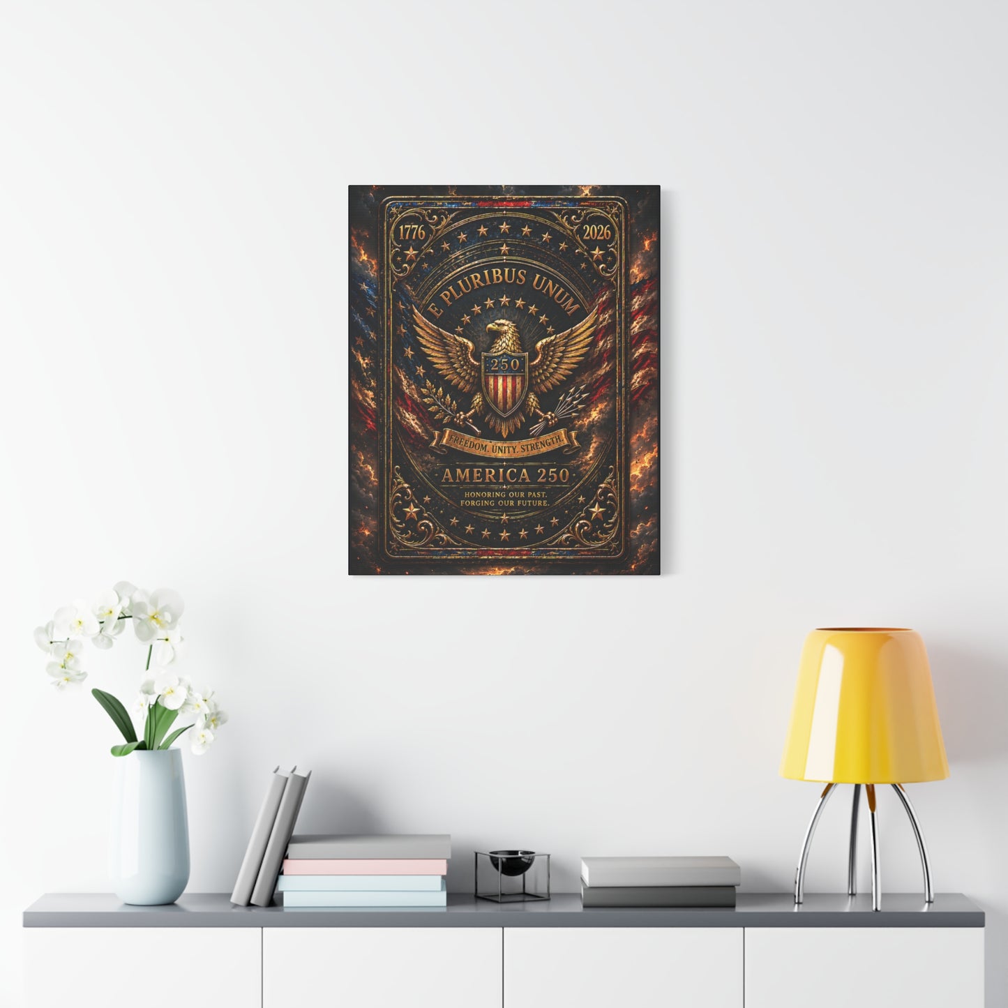 America 250 Heritage Edition Canvas —  Patriotic Wall Art
