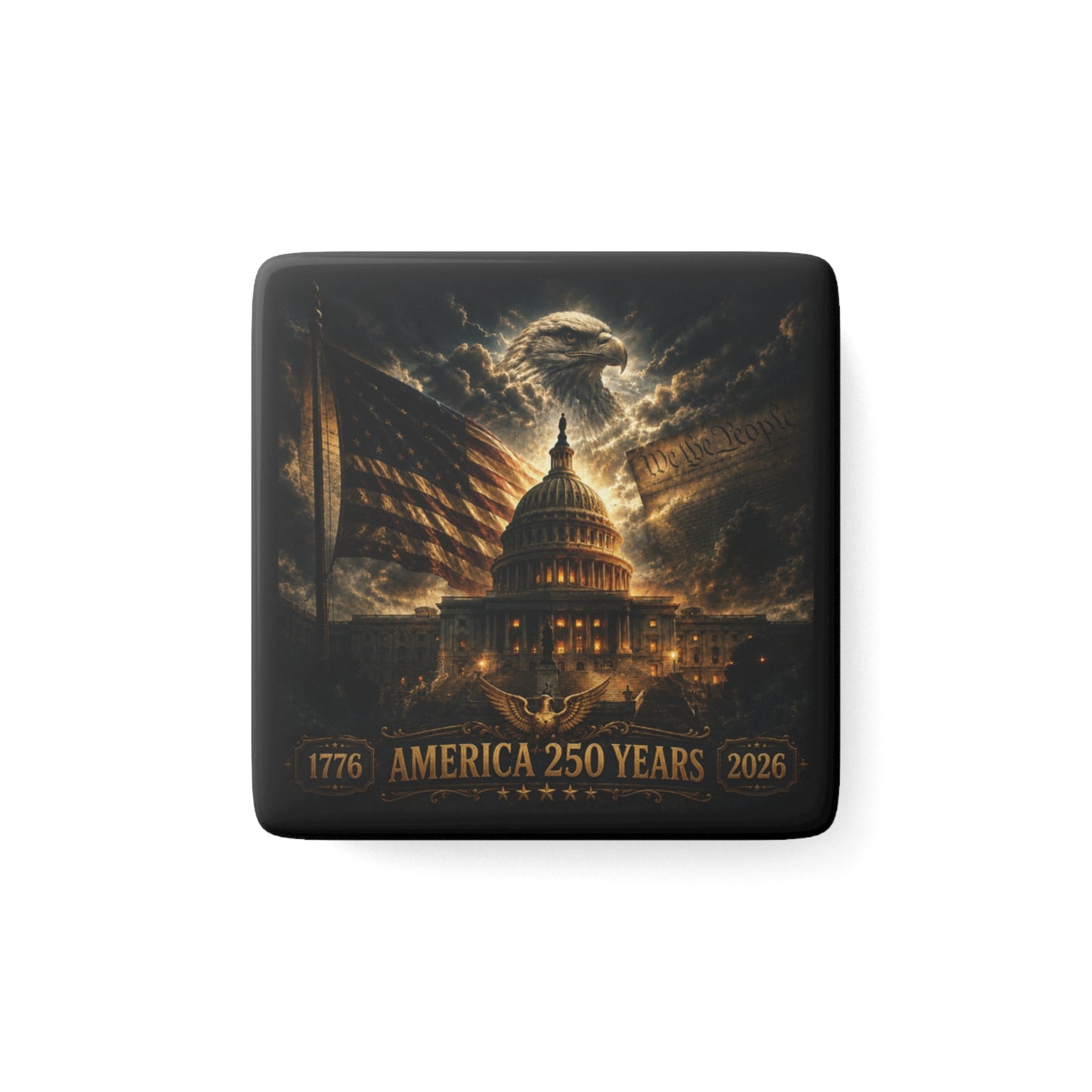 America 250 Years Porcelain Magnet – Commemorative Collector Edition