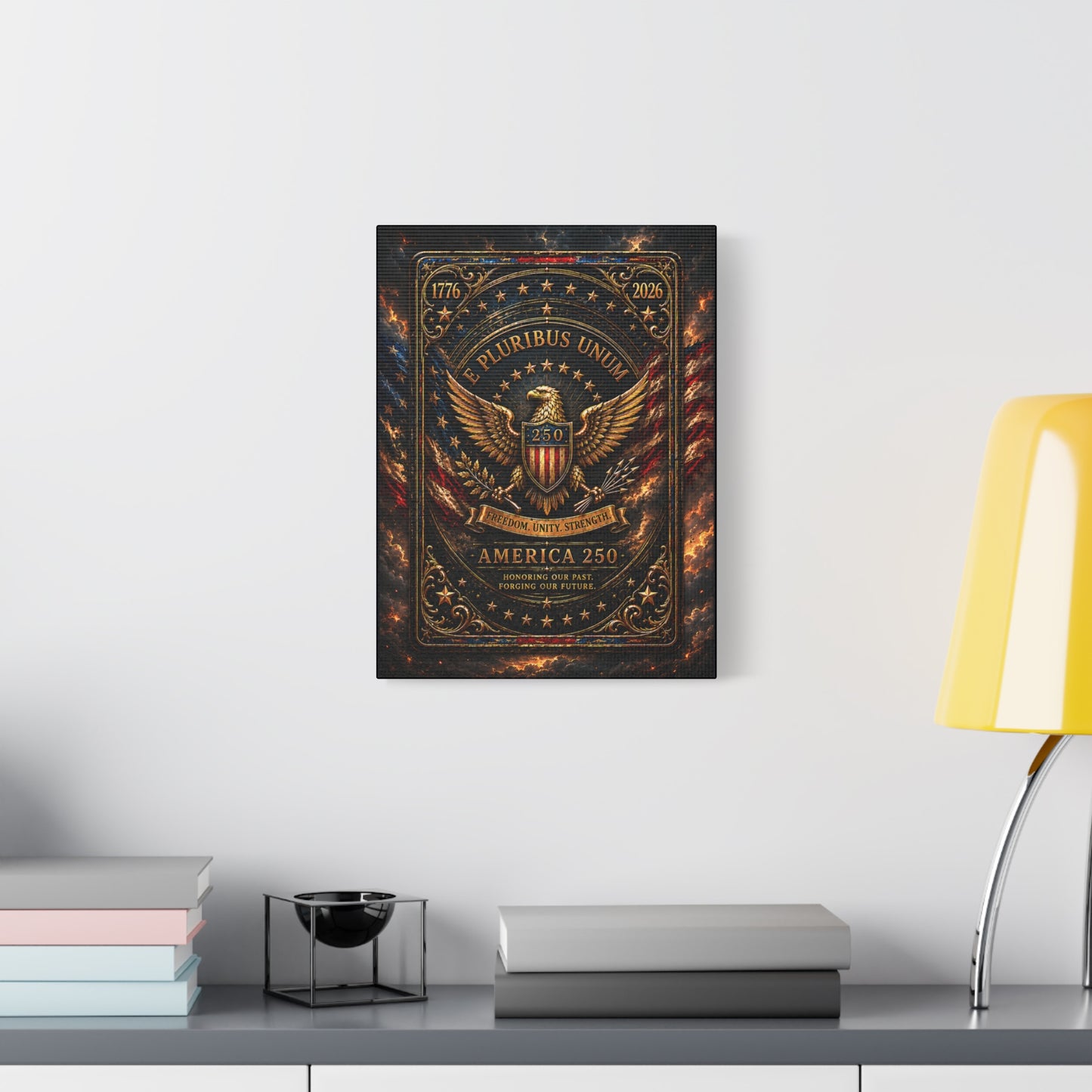 America 250 Heritage Edition Canvas —  Patriotic Wall Art