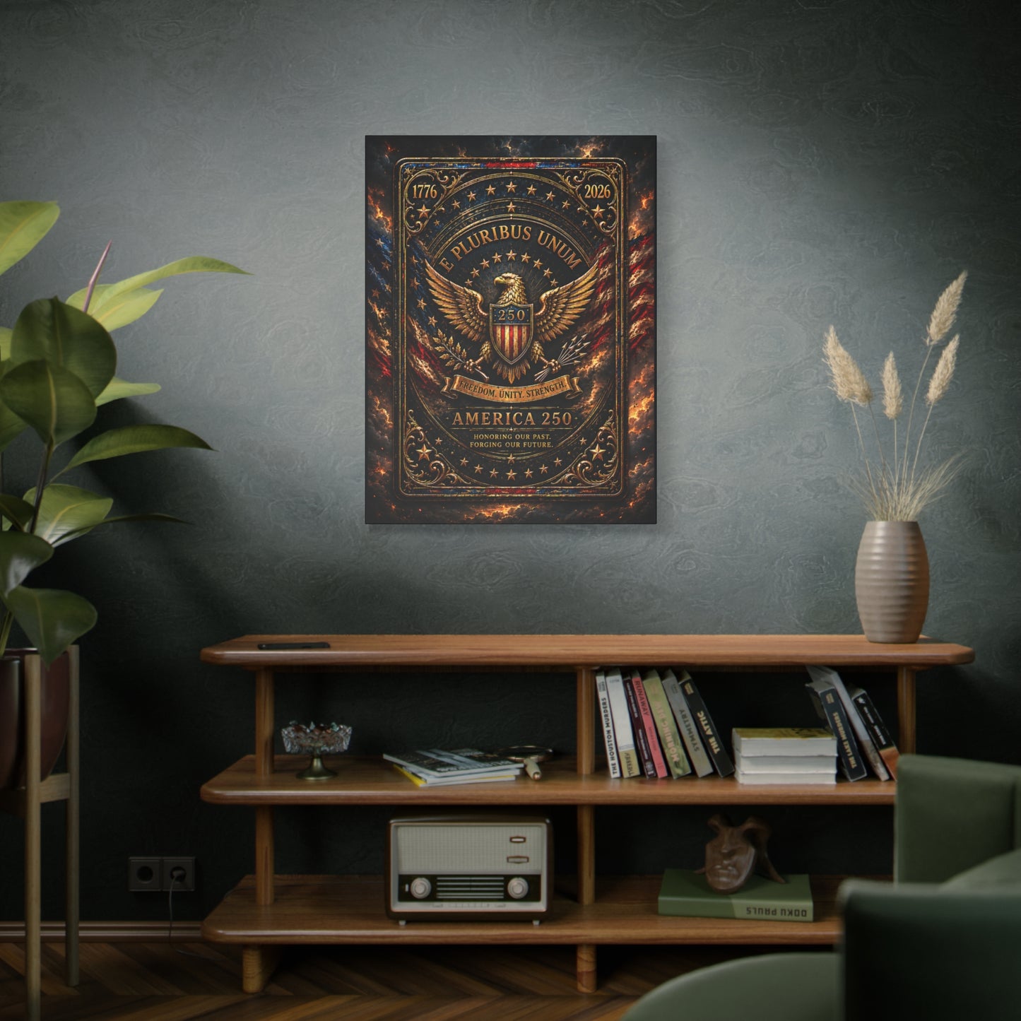 America 250 Heritage Edition Canvas —  Patriotic Wall Art