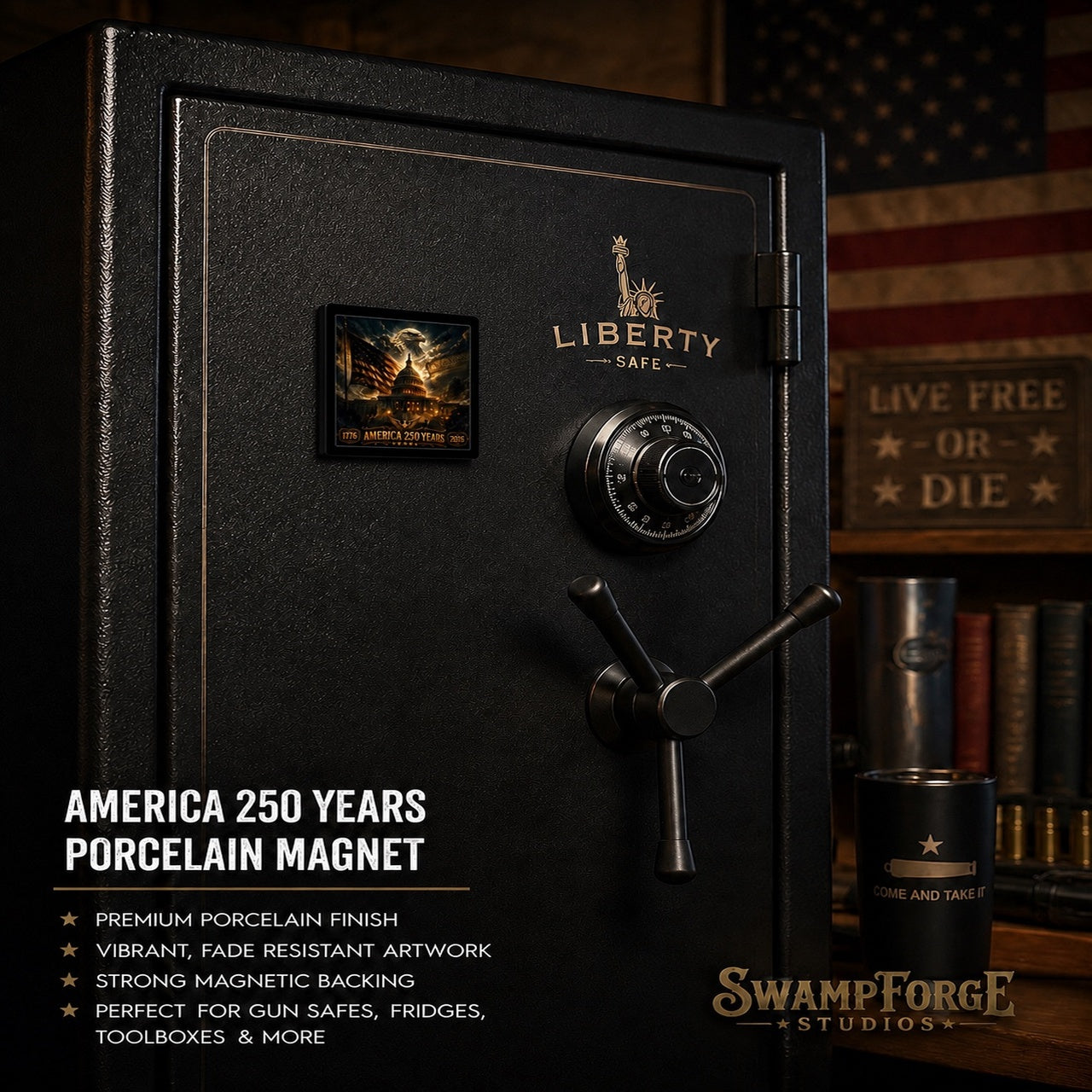 America 250 Years Porcelain Magnet – Commemorative Collector Edition