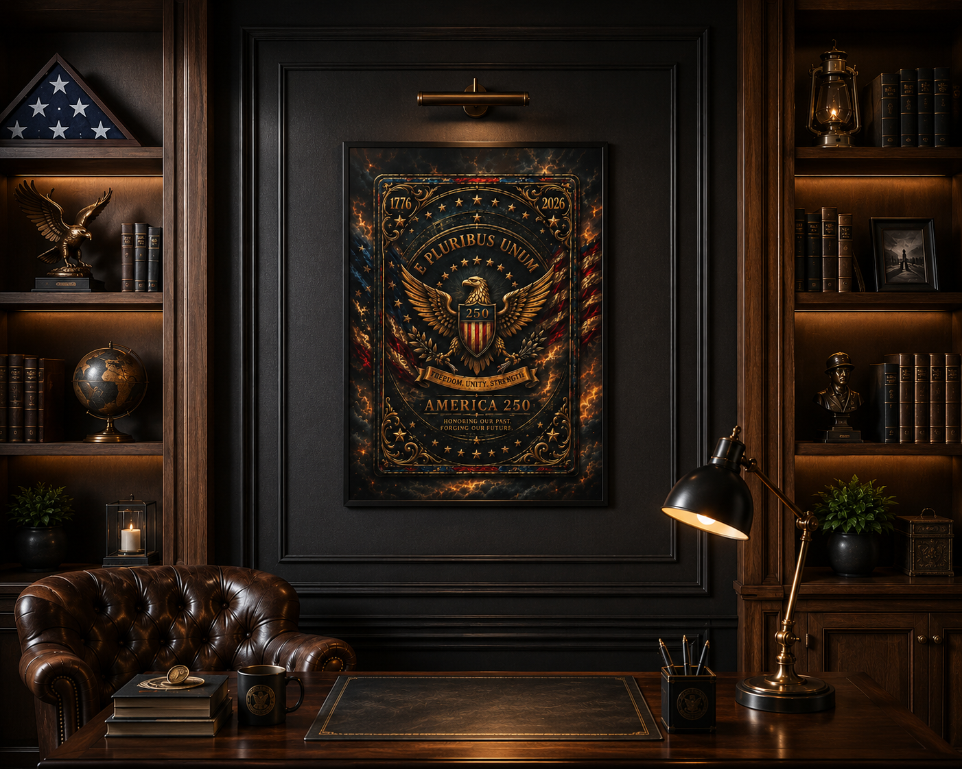 America 250 Heritage Edition Canvas —  Patriotic Wall Art