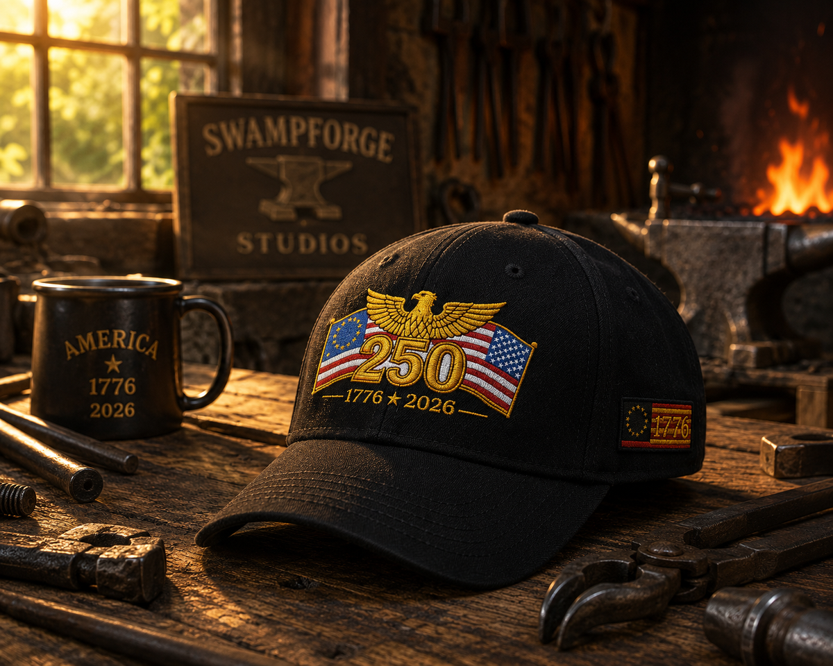 1776–2026 Heritage Dad Cap | 250 Years of American Independence | Patriotic Embroidered Cap