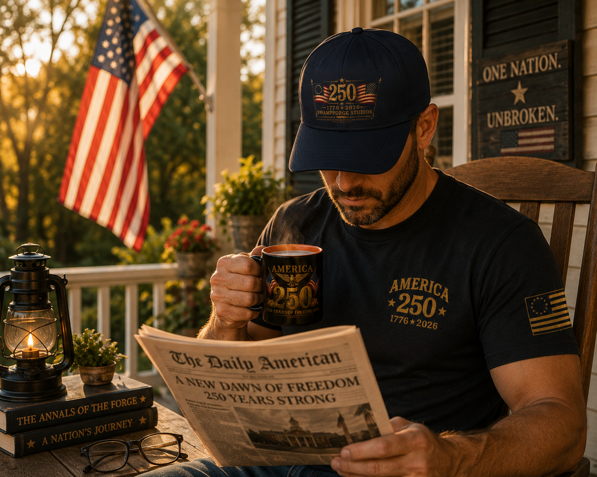 1776–2026 Heritage Snapback Cap | 250 Years of American Independence | Patriotic Hat