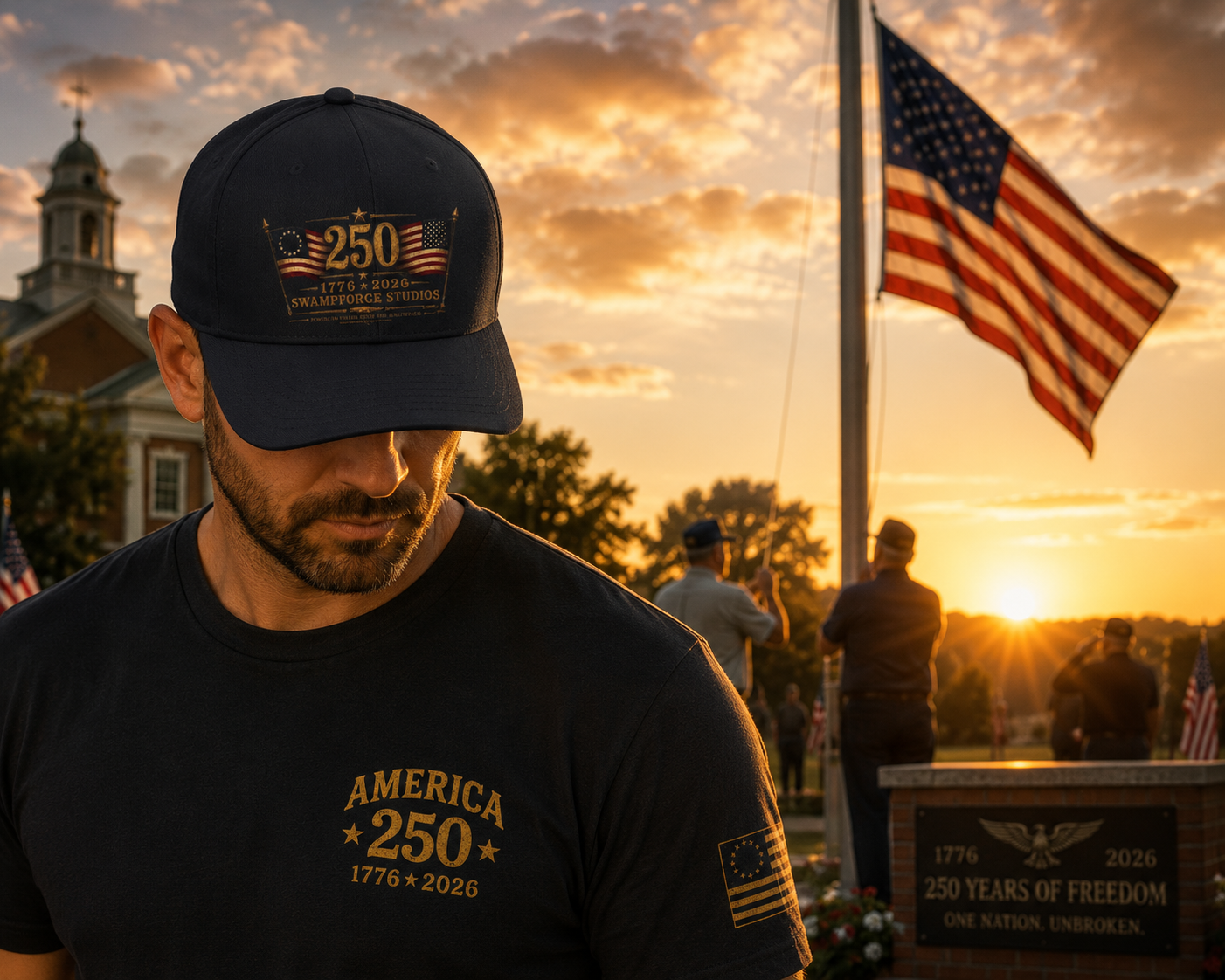 1776–2026 Heritage Snapback Cap | 250 Years of American Independence | Patriotic Hat