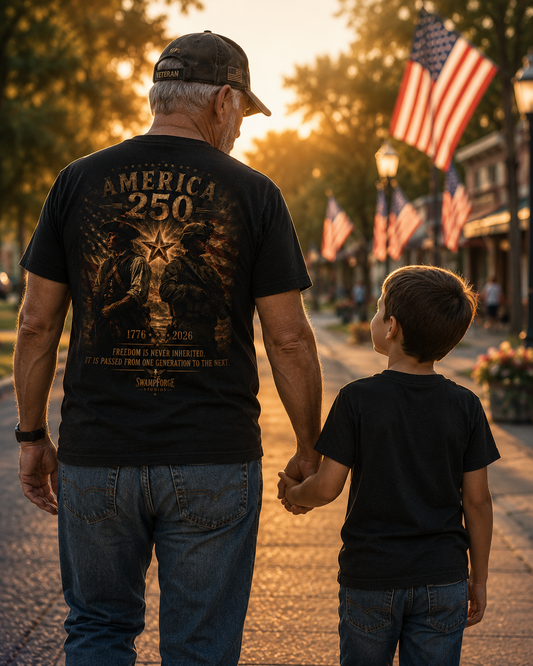The Watch Continues Patriotic Heritage Tee America 250 Collection  1776  2026 Freedom Across Generations Shirt