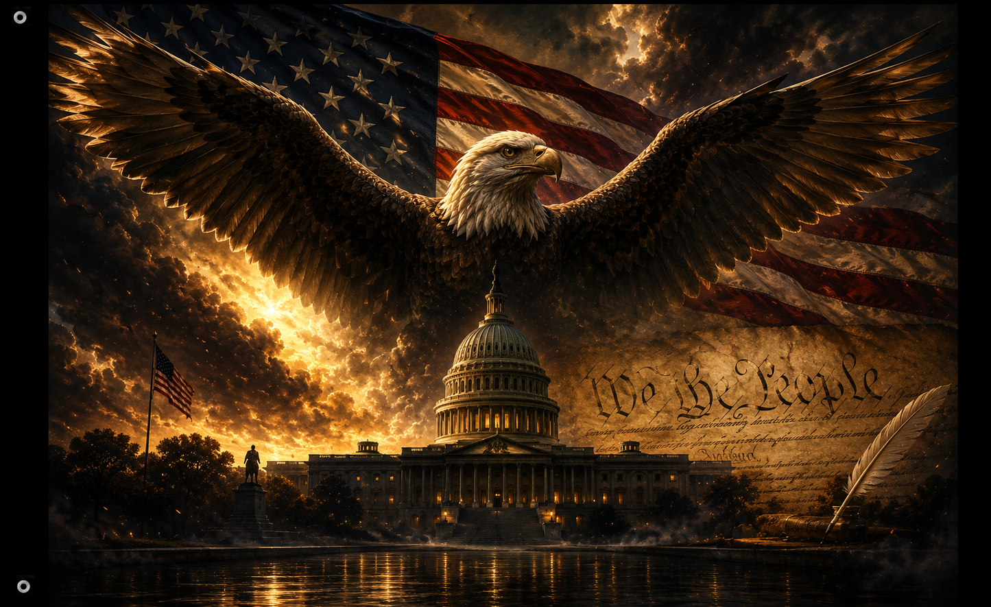 Legacy Eagle Flag – We the People - Double-Sided Patriotic Flag