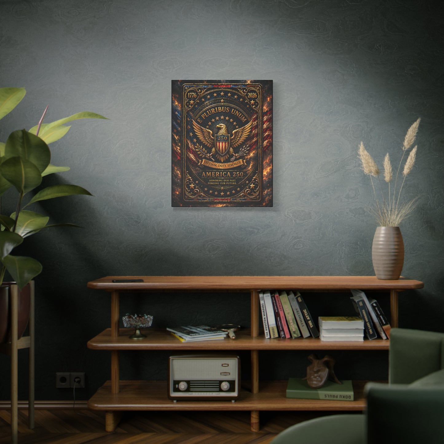 America 250 Heritage Edition Canvas —  Patriotic Wall Art