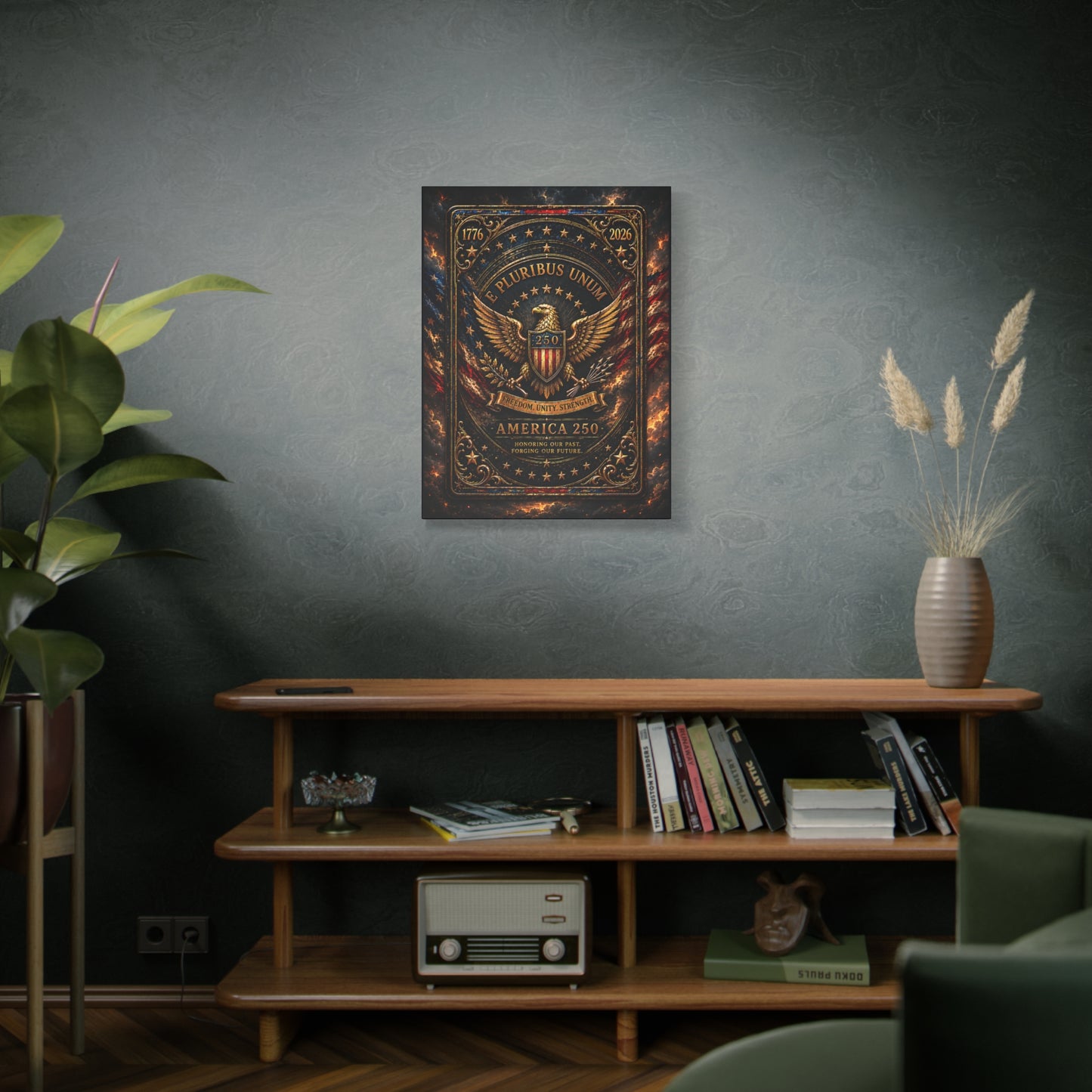 America 250 Heritage Edition Canvas —  Patriotic Wall Art