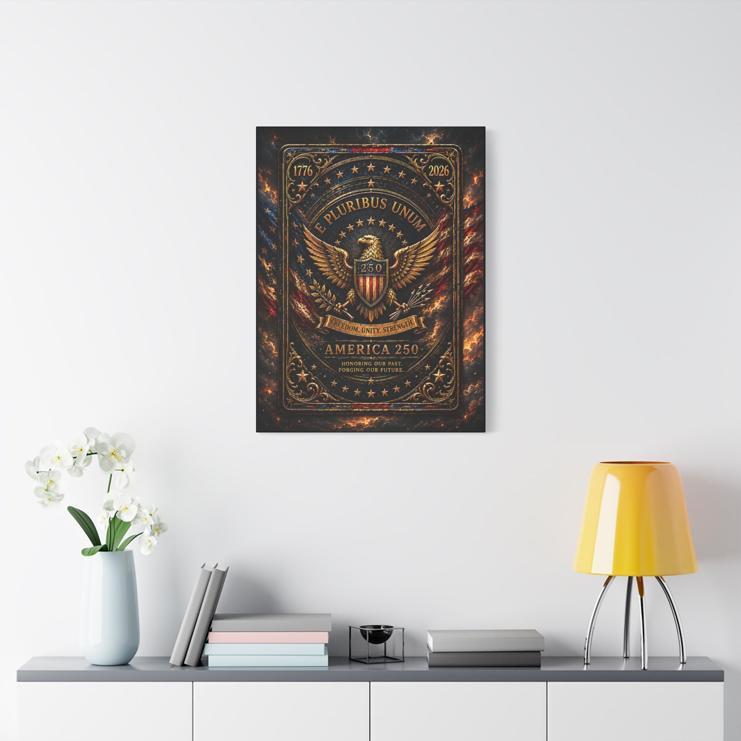 America 250 Heritage Edition Canvas —  Patriotic Wall Art