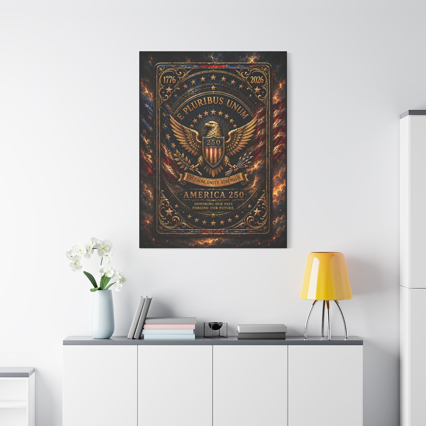 America 250 Heritage Edition Canvas —  Patriotic Wall Art
