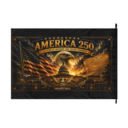 America 250 Founder's Heritage Display Flag | Limited Edition Patriotic Americana Decor
