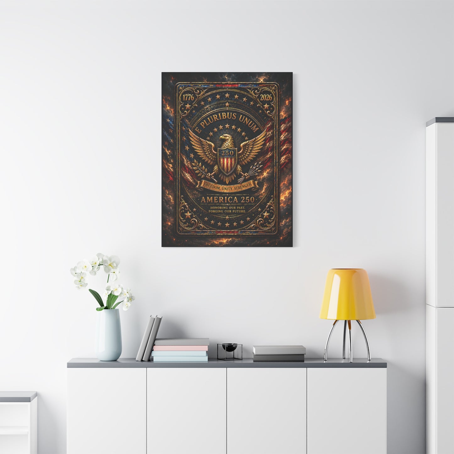 America 250 Heritage Edition Canvas —  Patriotic Wall Art